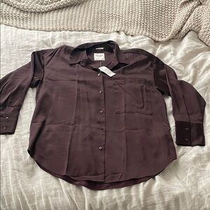 Abercrombie & Fitch Chocolate Brown Button-Up Shirt